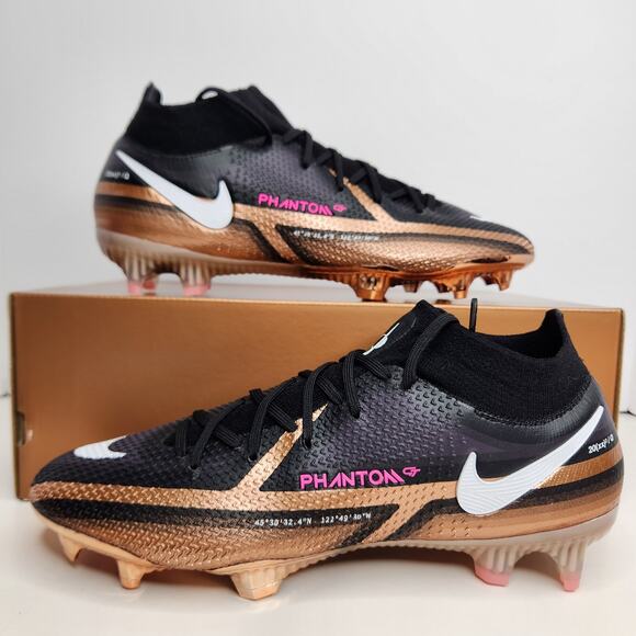 Nike Phantom GT2 Elite DF FG Copper/Black/Pink Size 8 Men Soccer Cleats - Picture 1 of 8